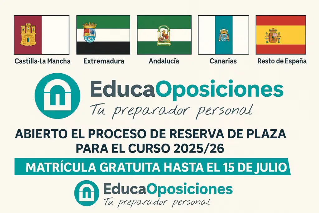 Matrícula 2025 Oposiciones Inspector de Educación