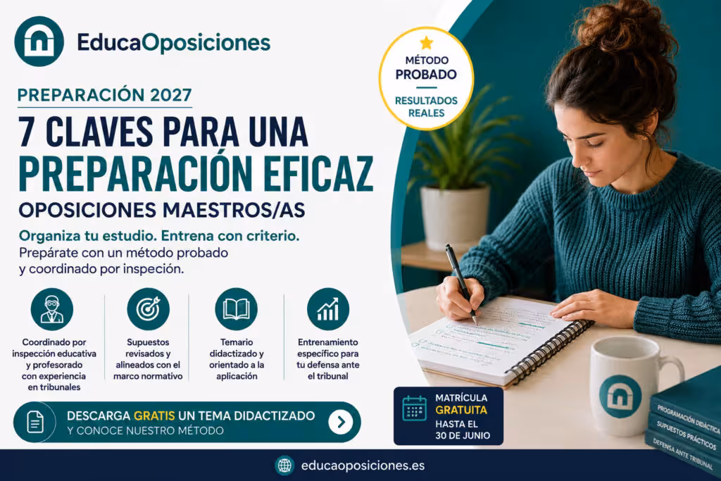 Preparación de oposiciones al cuerpo de maestros 2027 en EducaOposiciones