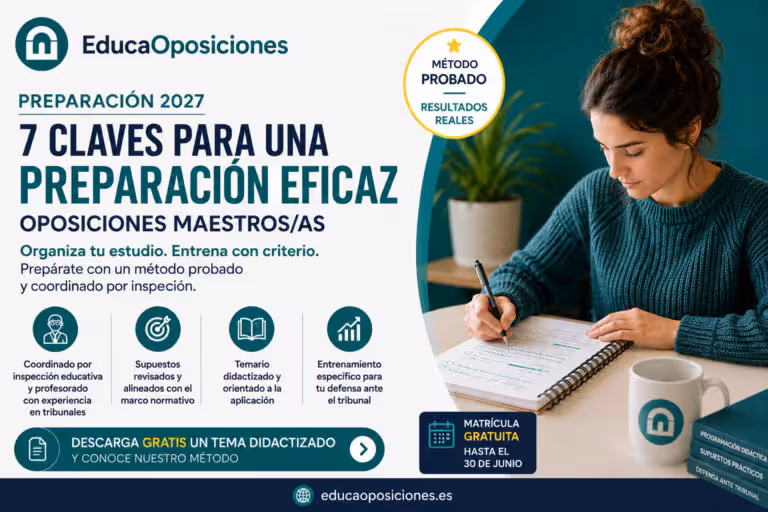 Preparación de oposiciones al cuerpo de maestros 2027 en EducaOposiciones